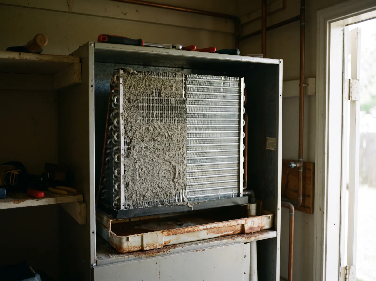 AC evaporator coil cleaning in San Antonio