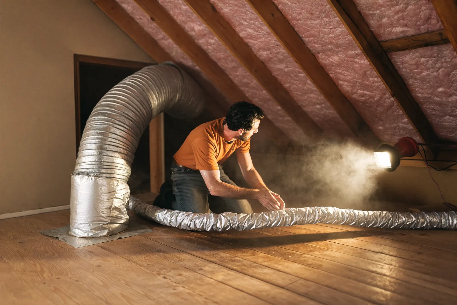 Attic duct cleaning in San Antonio